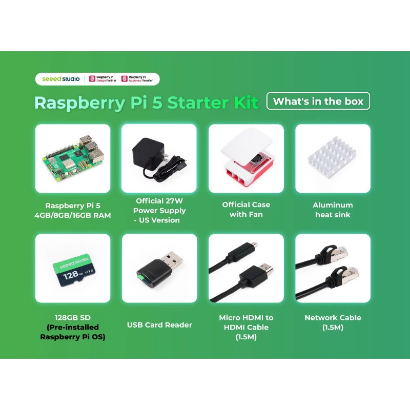 5 Starter Kit - 4GB/8GB/16GB R - огляд і ціна Raspberry Pi 5 8Gb