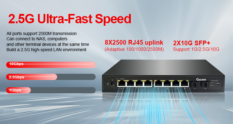 2.5G Smart Web Managed PoE Swi - огляд і ціна Sfp+ 10G Managed Switch 8 Port